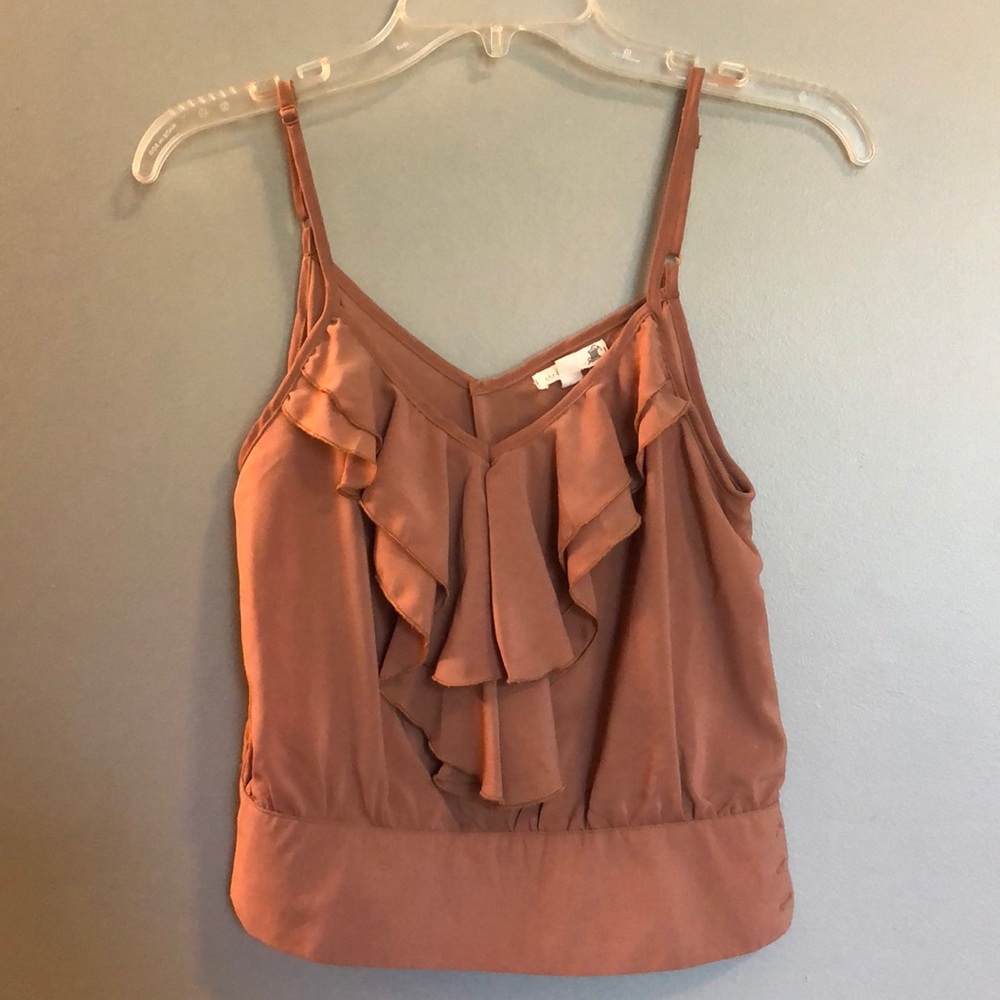 Cropped blouse tank